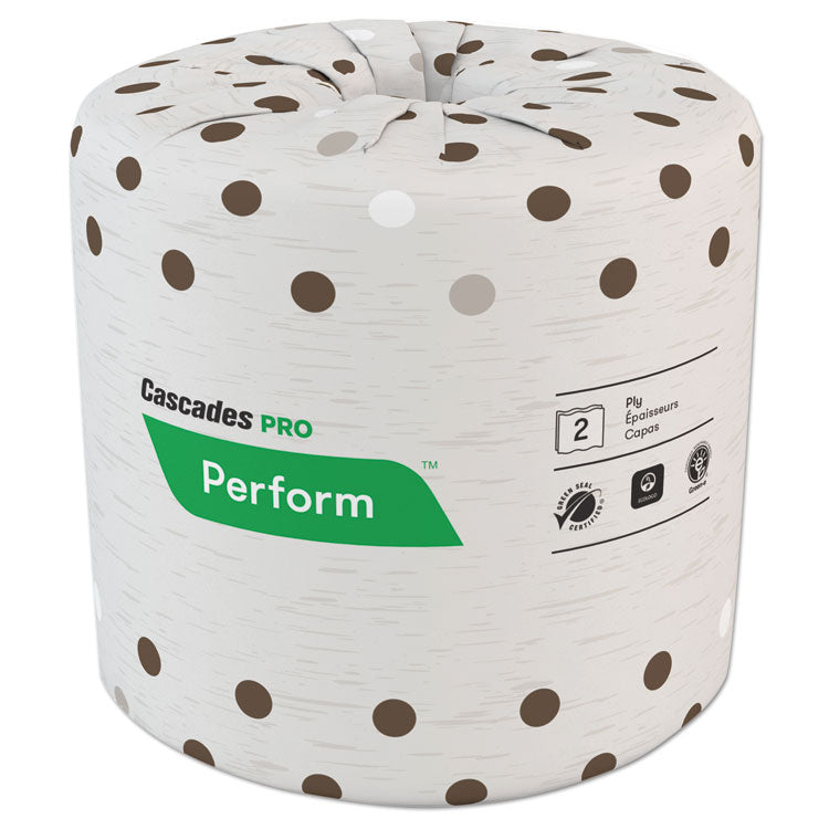 Cascades PRO Select Standard Bath Tissue, 2-Ply, White, 4.25 x 4, 400/Roll, 80/Carton (CSDB400) Case of 80