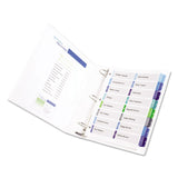 Avery® Customizable TOC Ready Index Double Column Multicolor Tab Dividers, 16-Tab, 1 to 16, 11 x 8.5, White, 1 Set (AVE11320)