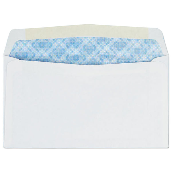 Quality Park™ Security Tint Business Envelope, #6 3/4, Commercial Flap, Gummed Closure, 3.63 x 6.5, White, 500/Box (QUA10412) Box of 500