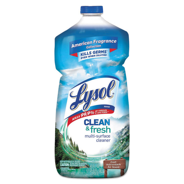 LYSOL® Brand Clean and Fresh Multi-Surface Cleaner, Cool Adirondack Air, 40 oz Bottle (RAC78630CT)