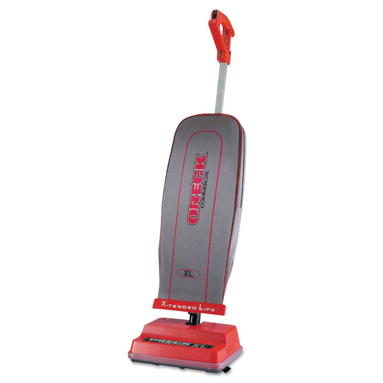 Oreck Commercial U2000R-1 Upright Vacuum, 12" Cleaning Path, Red/Gray (ORKU2000R1)