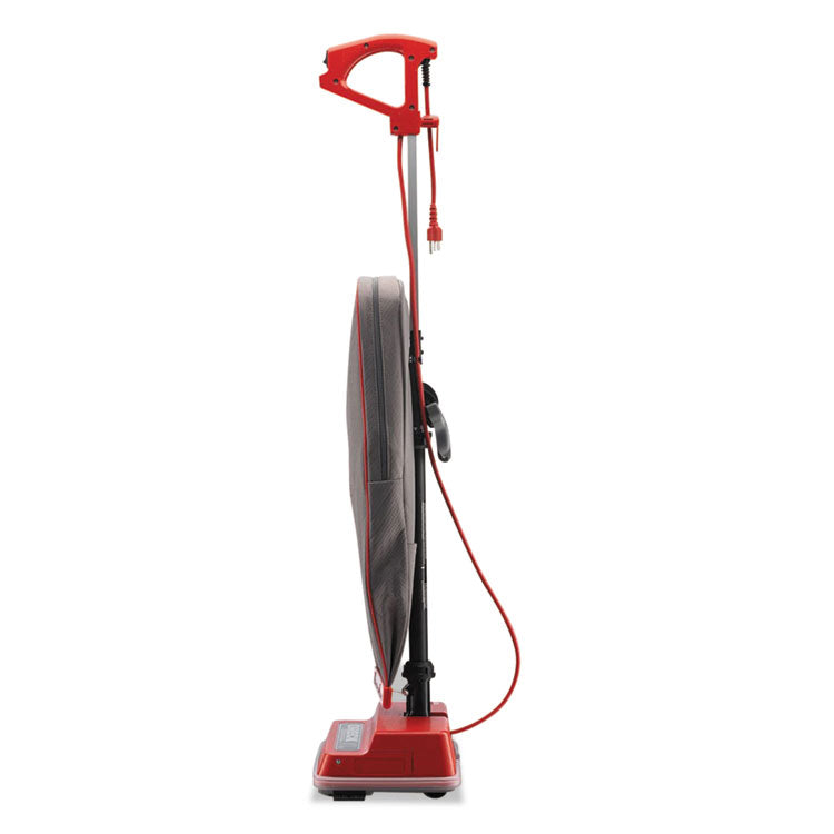 Oreck Commercial U2000R-1 Upright Vacuum, 12" Cleaning Path, Red/Gray (ORKU2000R1)