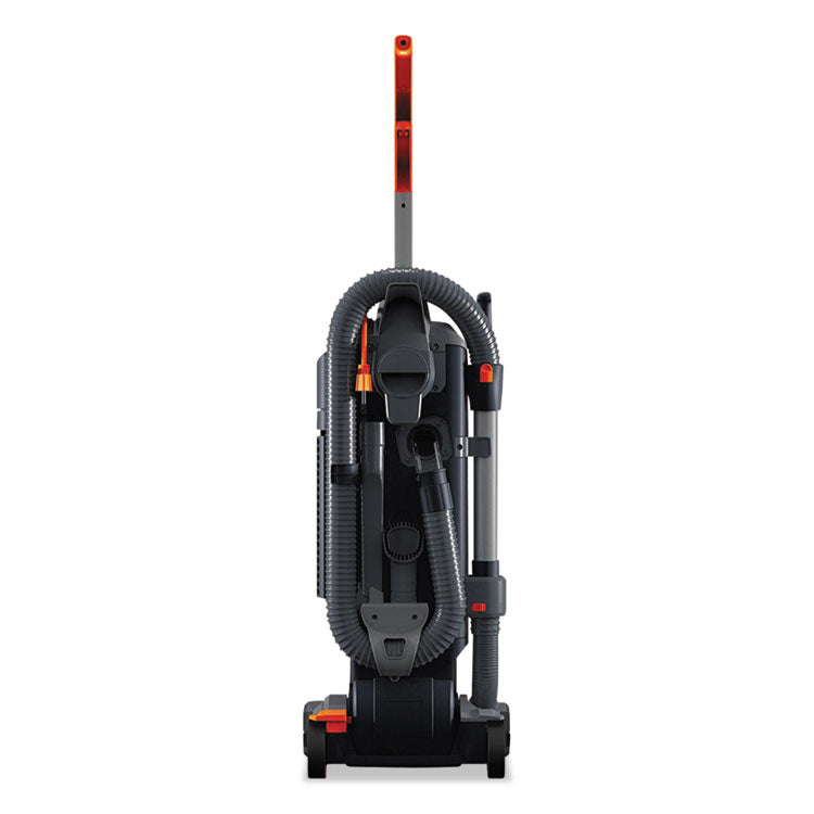 Hoover® Commercial HushTone Vacuum Cleaner with Intellibelt, 13" Cleaning Path, Gray/Orange (HVRCH54113)