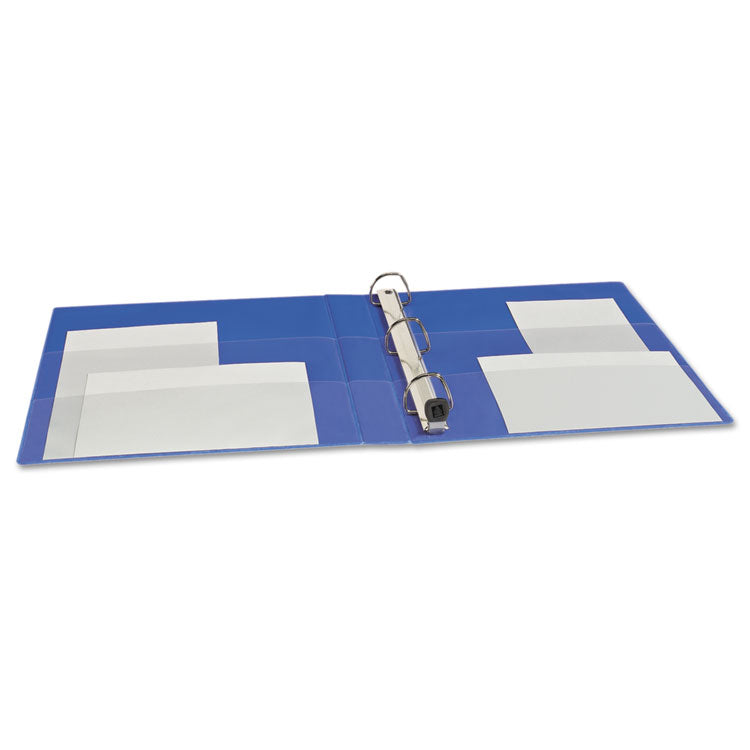 Avery® Heavy-Duty Non-View Binder with DuraHinge and One Touch EZD Rings, 3 Rings, 1" Capacity, 11 x 8.5, Blue (AVE79889)