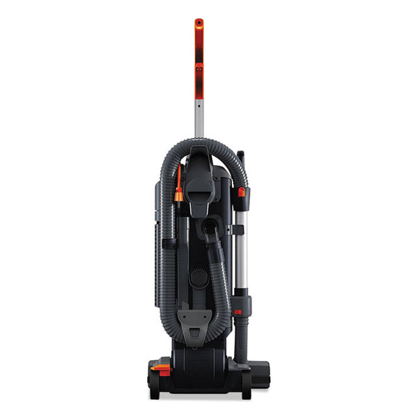 Hoover® Commercial HushTone Vacuum Cleaner with Intellibelt, 15" Cleaning Path, Gray/Orange (HVRCH54115)
