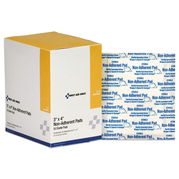 First Aid Only™ Refill for SmartCompliance General Business Cabinet, Non-Adherent Pads, 3 x 4 ,50/Box (FAOI256)