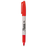 Sharpie® Fine Tip Permanent Marker, Fine Bullet Tip, Red, Dozen (SAN30002)