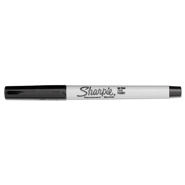 Sharpie® Ultra Fine Tip Permanent Marker, Ultra-Fine Needle Tip, Black, Dozen (SAN37001)