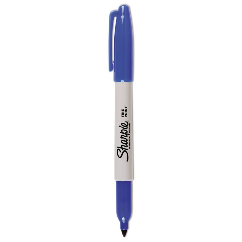 Sharpie Fine Tip Permanent Marker, Blue, Dozen (SAN30003B) 1 Dozen