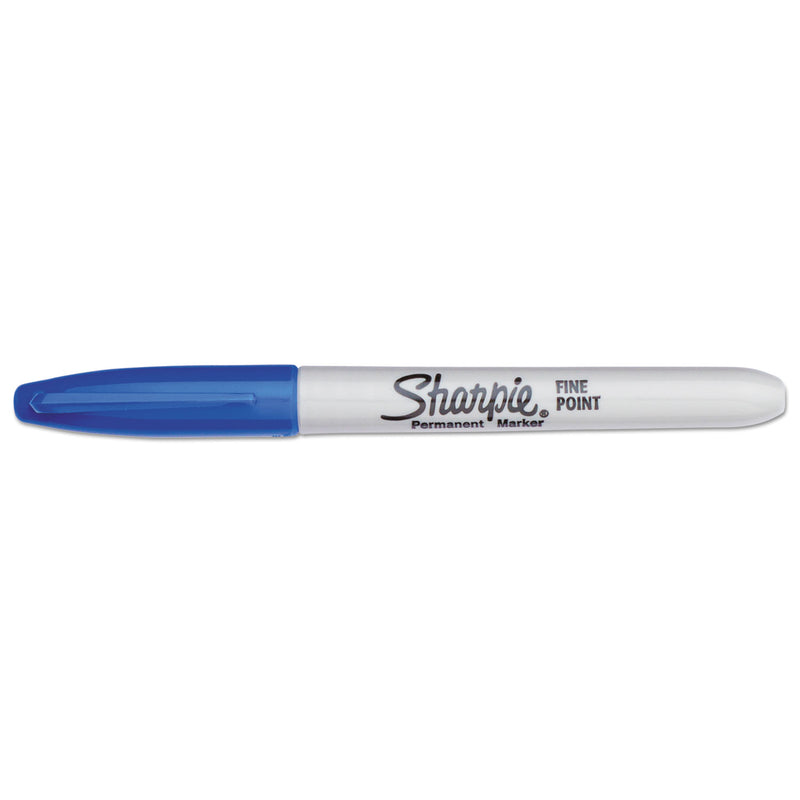 Sharpie Fine Tip Permanent Marker, Blue, Dozen (SAN30003B) 1 Dozen