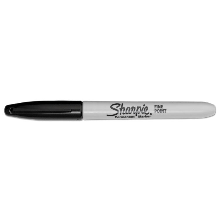 Sharpie® Fine Tip Permanent Marker, Fine Bullet Tip, Black, 5/Pack (SAN30665PP)