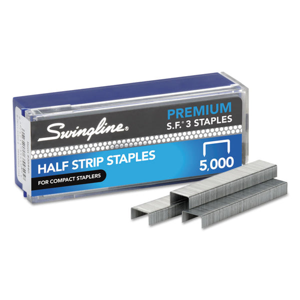 Swingline® S.F. 3 Premium Staples, 0.25" Leg, 0.5" Crown, Steel, 5,000/Box (SWI35440)