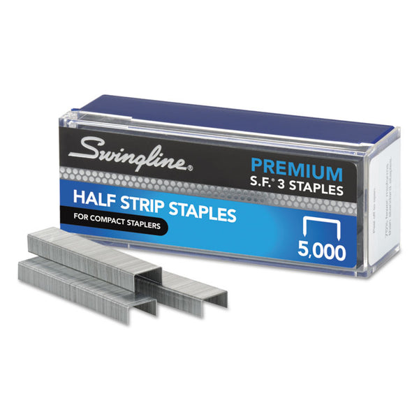 Swingline® S.F. 3 Premium Staples, 0.25" Leg, 0.5" Crown, Steel, 5,000/Box (SWI35440)