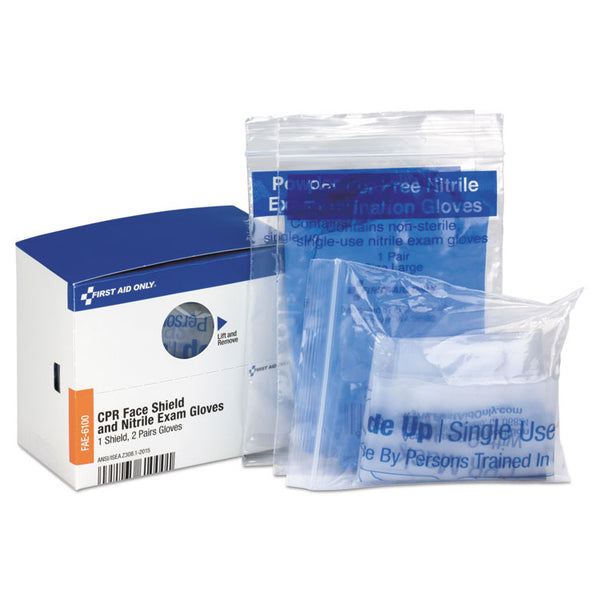First Aid Only™ Refill for SmartCompliance General Business Cabinet, 1 CPR Mask; 1 Gloves (FAOFAE6100)