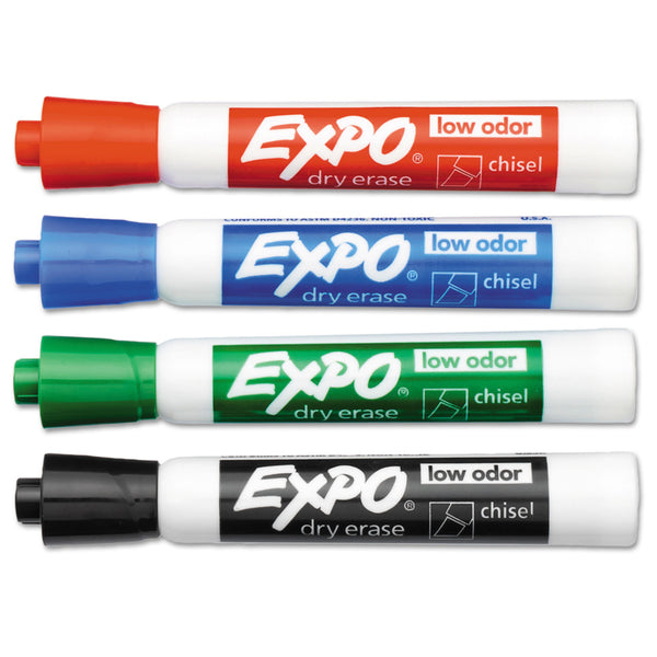 Expo® Low-Odor Dry Erase Marker Office Value Pack, Broad Chisel Tip, Assorted Colors, 192/Pack (SAN2003995A) Each