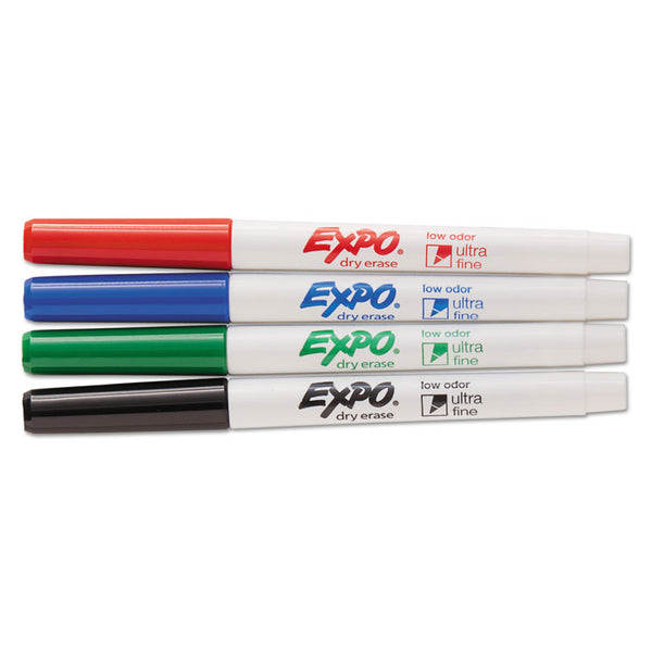 EXPO® Low-Odor Dry Erase Marker Office Value Pack, Extra-Fine Bullet Tip, Assorted Colors, 36/Pack (SAN2003895)