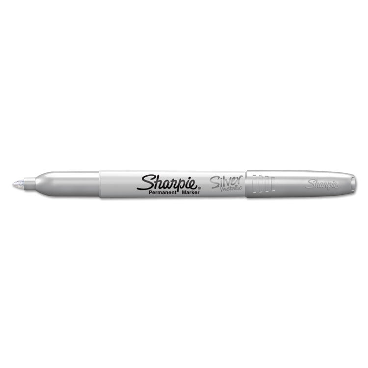 Sharpie® Metallic Fine Point Permanent Marker Value Pack, Fine Bullet Tip, Metallic Silver, 36/Pack (SAN2003899) Pack of 36