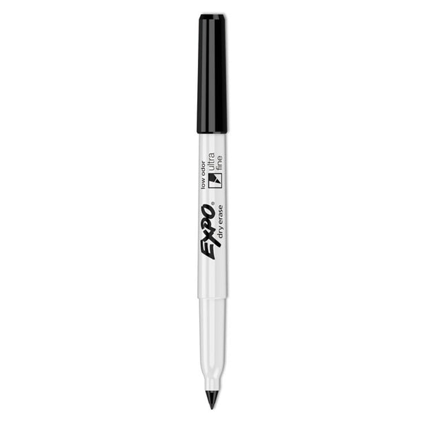 EXPO® Low-Odor Dry Erase Marker Office Value Pack, Extra-Fine Bullet Tip, Black, 36/Pack (SAN2003894)
