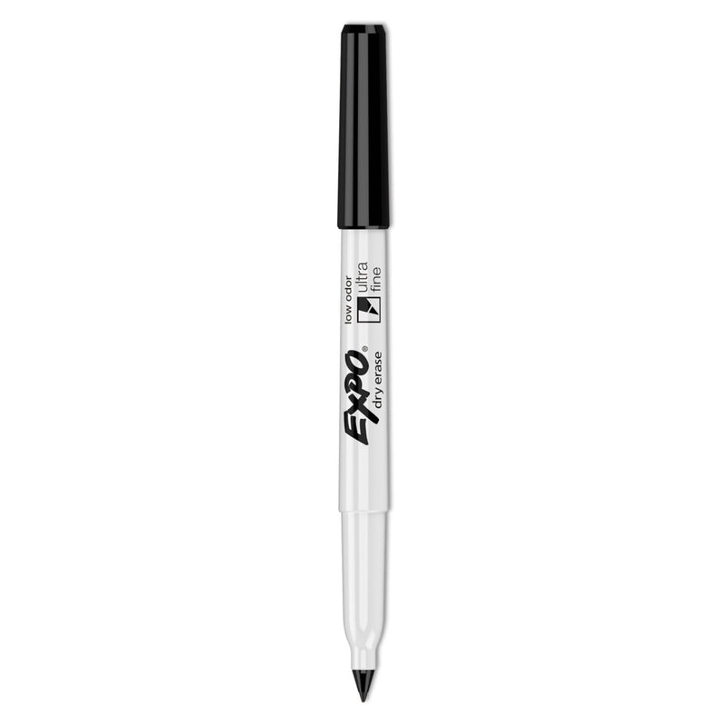 Expo® Low-Odor Dry Erase Marker Office Value Pack, Extra-Fine Bullet Tip, Black, 36/Pack (SAN2003894A) Pack of 36