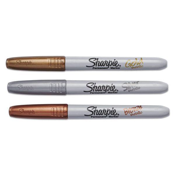 Sharpie® Metallic Fine Point Permanent Marker Value Pack, Fine Bullet Tip, Assorted Colors, 36/Pack (SAN2003900) Pack of 36