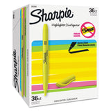 Sharpie® Pocket Style Highlighter Value Pack, Yellow Ink, Chisel Tip, Yellow Barrel, 36/Pack (SAN2003991) Pack of 36