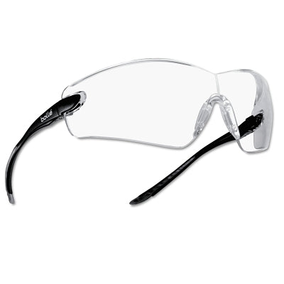 Bolle Cobra Series Safety Glasses, Anti-Scratch Anti-Fog Clear Lenses, Black/Gray (286-40037) 10 PR / BX