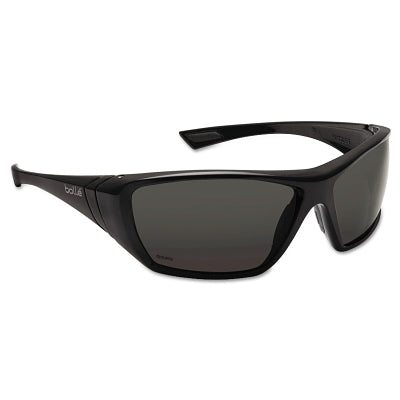 Bolle Hustler Safety Glasses, Polarized Lens, Anti-Fog, Anti-Scratch, Black Frame (286-40150) 10 PR / BX