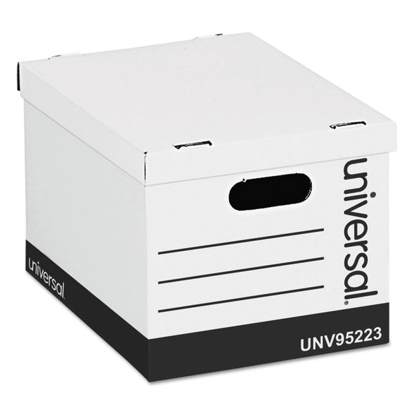 Universal® Basic-Duty Easy Assembly Storage Files, Letter/Legal Files, White, 12/Carton (UNV95223)