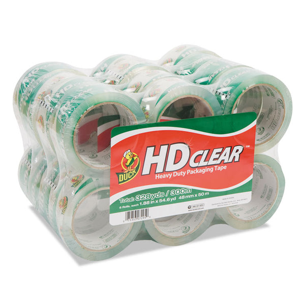 Duck® Heavy-Duty Carton Packaging Tape, 3" Core, 1.88" x 55 yds, Clear, 24/Pack (DUC393730)