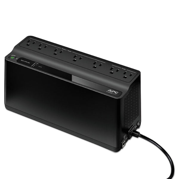 APC® Back-UPS 600 VA Battery Backup System, 7 Outlets, 120 VA, 490 J (APWBE600M1)