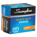 Swingline® S.F. 39 Heavy-Duty Staples, 0.38" Leg, 0.5" Crown, Steel, 5,000/Box (SWI79398)