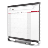 Quartet Prestige 2 Magnetic Total Erase Monthly Calendar, 48 x 36, Graphite Color Frame (QRTCP43P2) Each