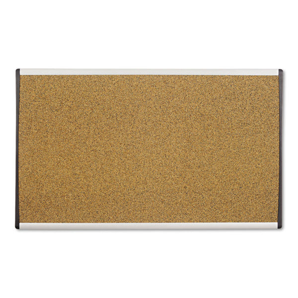 Quartet® ARC Frame Cubicle Cork Board, 30 x 18, Tan Surface, Silver Aluminum Frame (QRTARCB3018)