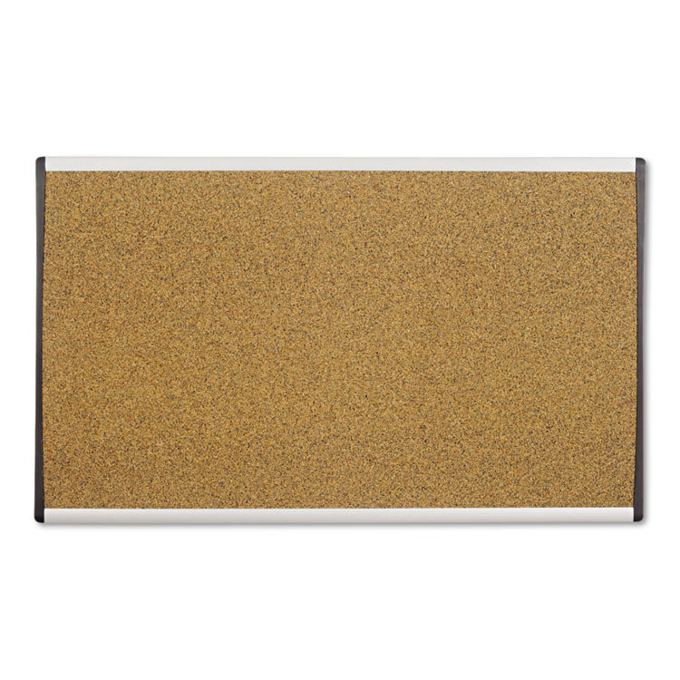 Quartet® ARC Frame Cubicle Cork Board, 30 x 18, Tan Surface, Silver Aluminum Frame (QRTARCB3018) Each