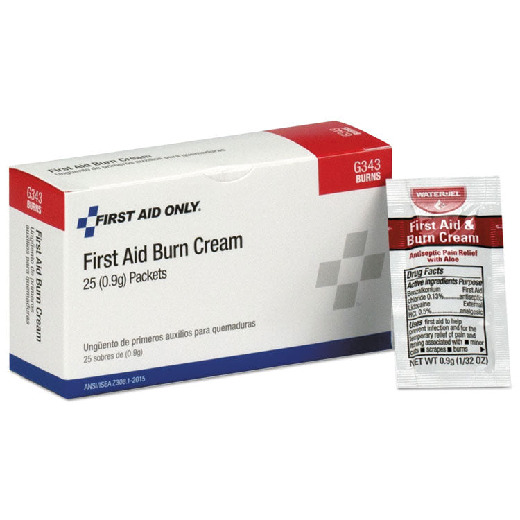 First Aid Only™ 24 Unit ANSI Class A+ Refill, Burn Cream, 25/Box (FAOG343) Box of 25