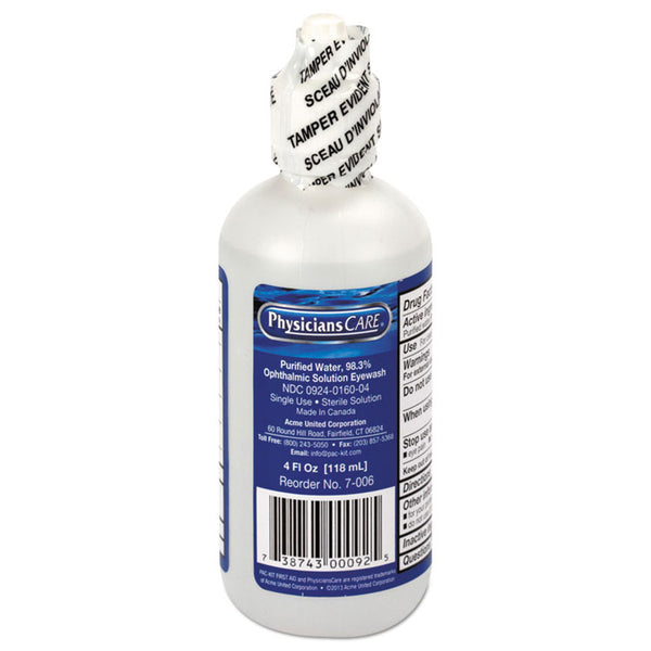 First Aid Only™ Refill for SmartCompliance General Business Cabinet, 4 oz Eyewash Bottle (FAOFAE7016) Each