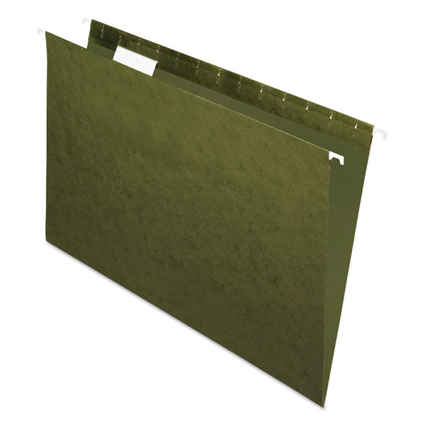 Pendaflex® Standard Green Hanging Folders, Legal Size, 1/5-Cut Tabs, Standard Green, 25/Box (PFX81622) Box of 25