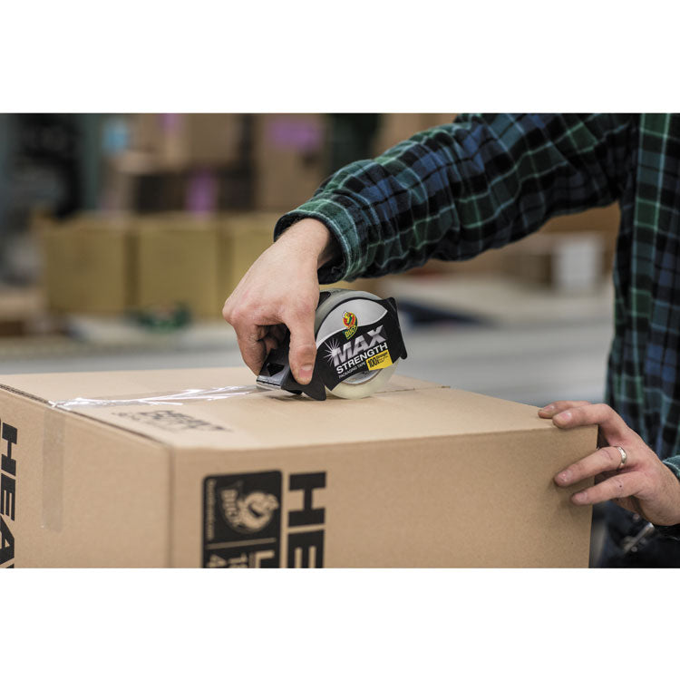 Duck® MAX Packaging Tape with Dispenser, 3" Core, 1.88" x 54.6 yds, Crystal Clear (DUC284982) Each
