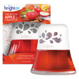 BRIGHT Air® Scented Oil Air Freshener, Macintosh Apple and Cinnamon, Red, 2.5 oz, 6/Carton (BRI900022CT) Case of 6