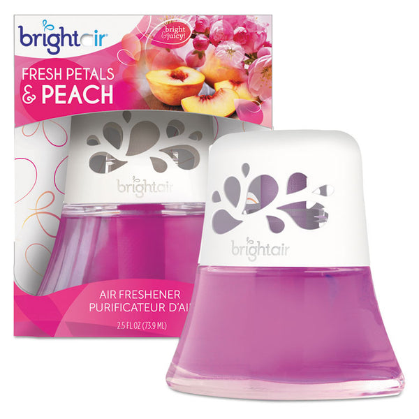 BRIGHT Air® Scented Oil Air Freshener Diffuser, Fresh Petals and Peach, Pink, 2.5 oz, 6/Carton (BRI900134CT)