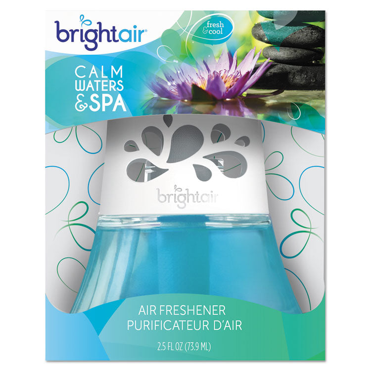 BRIGHT Air® Scented Oil Air Freshener, Calm Waters and Spa, Blue, 2.5 oz, 6/Carton (BRI900115CT) Case of 6