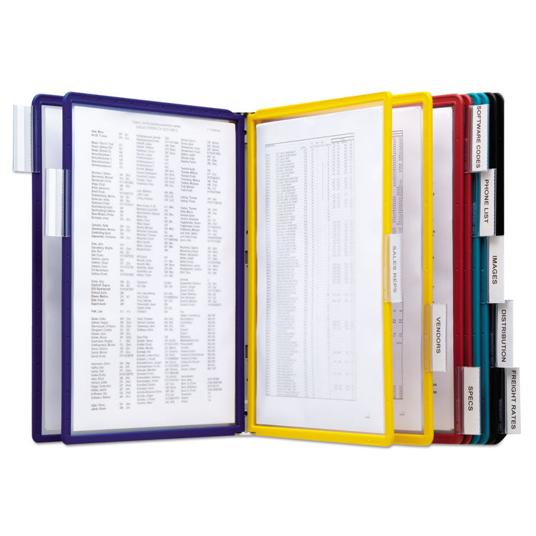 Durable® VARIO Wall Reference System, 10 Panels, Assorted Borders and Panels (DBL535900) Each