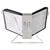 Durable® InstaView Expandable Desktop Reference System, 10 Panels, Black Borders (DBL561201)