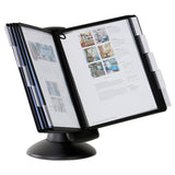 Durable® SHERPA Motion Desk Reference System, 10 Panels, Black Borders (DBL553901) Each