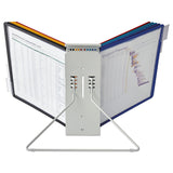 Durable® InstaView Expandable Desktop Reference System, 10 Panels, Assorted Borders (DBL561200)