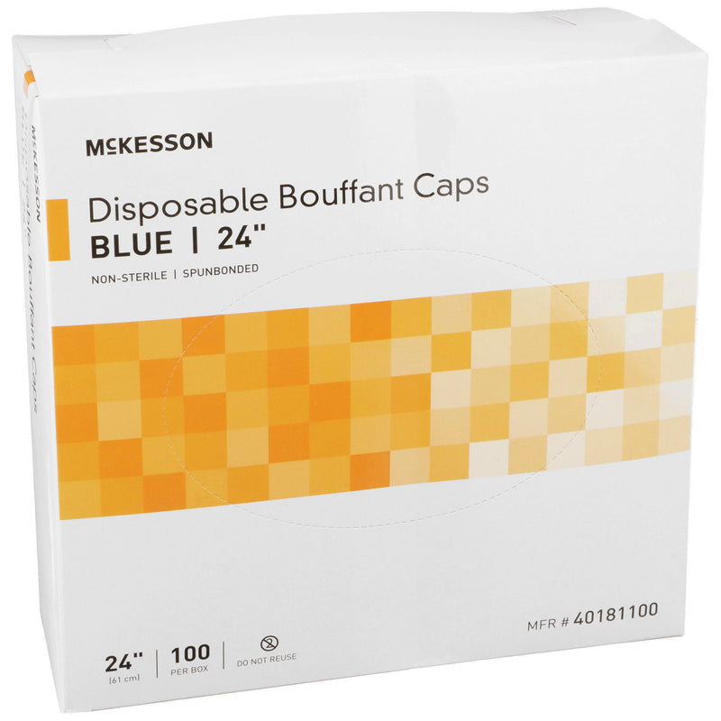McKesson Bouffant Cap Blue Elastic Closure (237329_CS) 500/CS