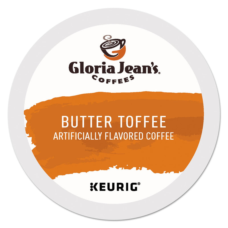 Gloria Jean's® Butter Toffee Coffee K-Cups, 96/Carton (DIE60051012CT)