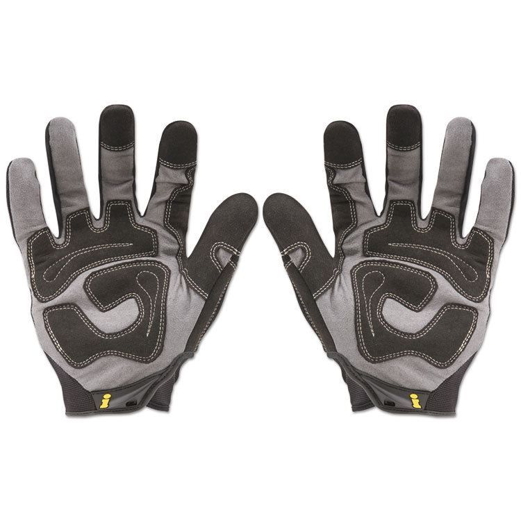Ironclad General Utility Spandex Gloves, Black, Large, Pair (IRNGUG04L)