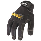 Ironclad General Utility Spandex Gloves, Black, Medium, Pair (IRNGUG03M)