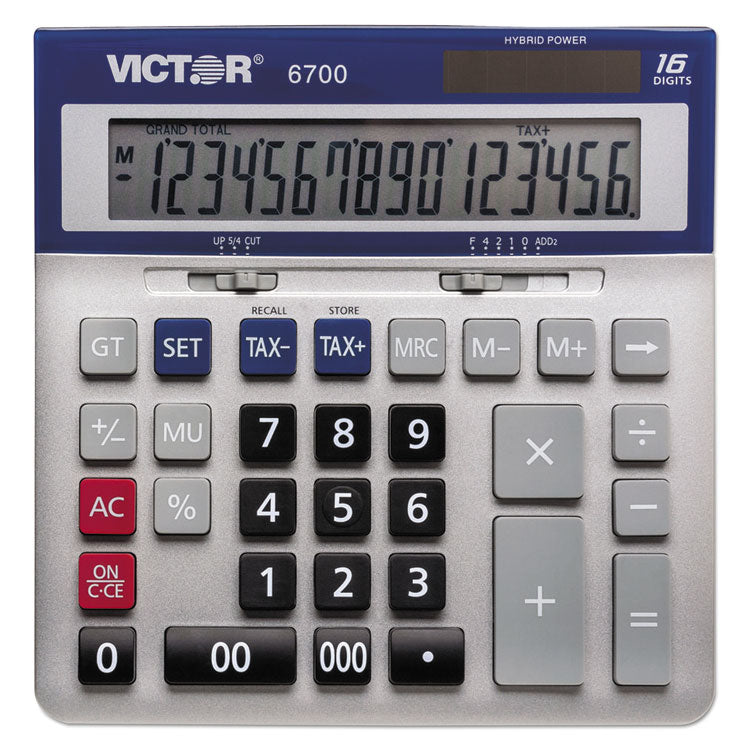 Victor® 6700 Large Desktop Calculator, 16-Digit LCD (VCT6700) Each